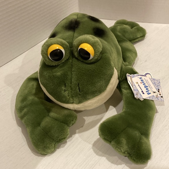 Flopsies Collection Jumpin Jacques Frog Toad Plush Stuffed Animal Green Soft 14” - Picture 10 of 11